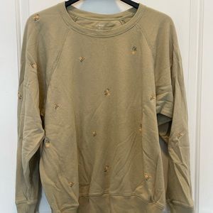Aerie Embroidered Crew 🌸